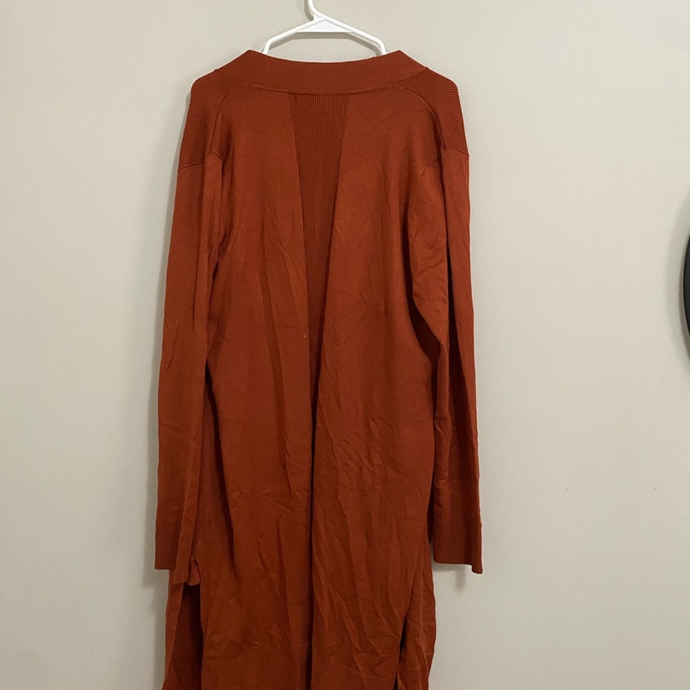 Alexandra & Oak Women's Rust Cardigan - Picture 2 of 3